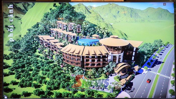 Phối cảnh dự án Khu du lịch sinh thái và nghỉ dưỡng Heritage Village. Ảnh PV