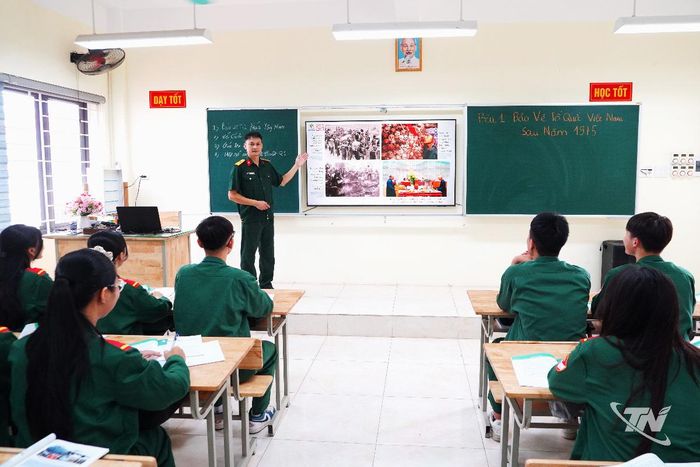 Bài giảng môn Giáo dục Quốc phòng An ninh có sử dụng dữ liệu số và công nghệ trí tuệ nhân tạo (AI).