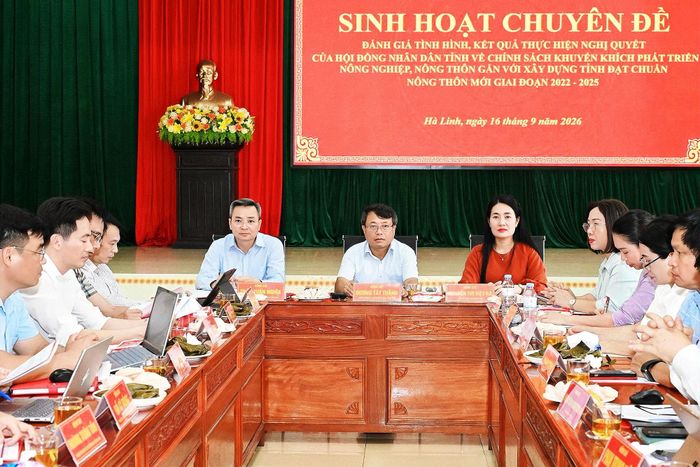 HĐND tỉnh Hà Tĩnh đánh giá việc thực hiện chính sách phát triển nông nghiệp, nông thôn giai đoạn 2022 - 2025. Ảnh: Xuân Hoa