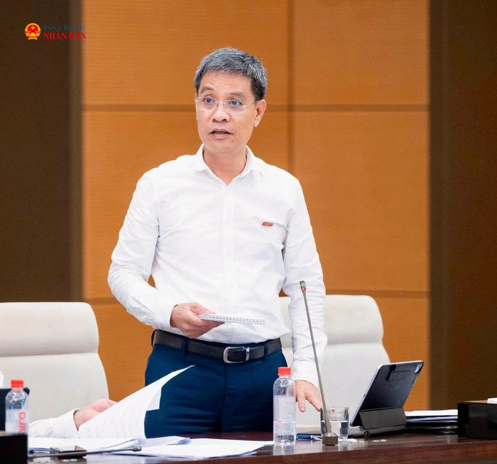 Đại biểu Quốc hội Đinh Ngọc Quý (Gia Lai) phát biểu. Ảnh: Trọng Hiếu