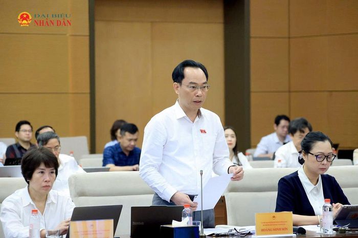 Bộ trưởng Bộ Giáo dục và Đào tạo Hoàng Minh Sơn phát biểu. Ảnh: Trọng Hiếu