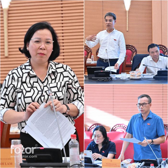 Các đại biểu phát biểu tại phiên họp