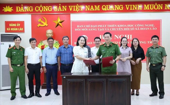 Công an xã Hoàn Lão tiếp nhận nhiệm vụ Cơ quan thường trực Ban chỉ đạo 57 ở địa phương.