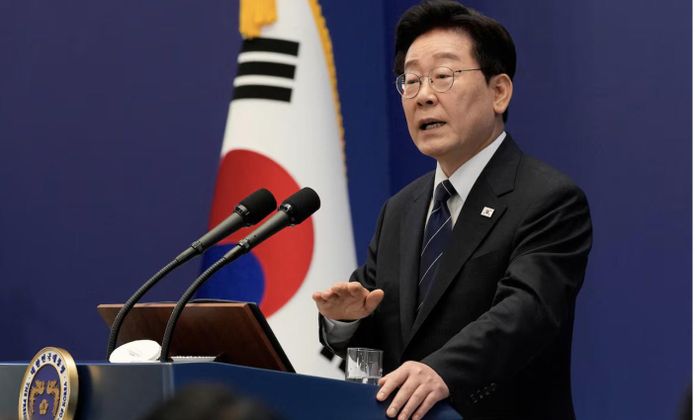Tổng thống Hàn Quốc Lee Jae Myung - Ảnh: Reuters