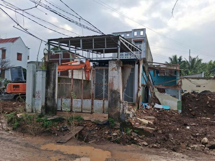  Khu vực thửa đất của hộ ông Phạm Văn Khánh và bà Nguyễn Thị Cẩm Vi thuộc phạm vi thực hiện dự án đường Hùng Vương.