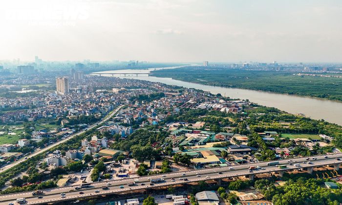 Cầu Thanh Trì là điểm cuối của phân đoạn thứ hai.