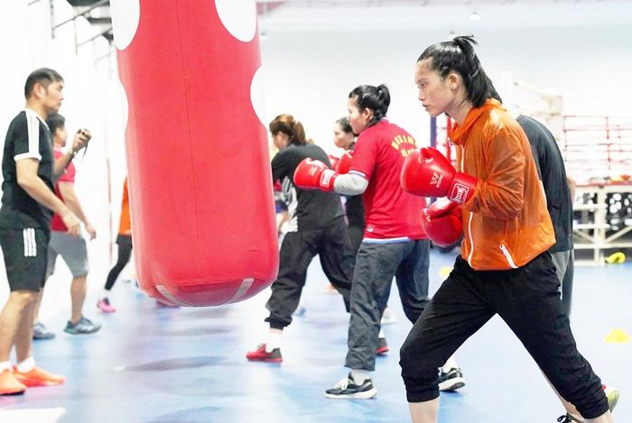 VĐV Boxing Nguyễn Thị Tâm hy vọng giành huy chương tại ASIAD 20. Ảnh: Tâm Nguyễn