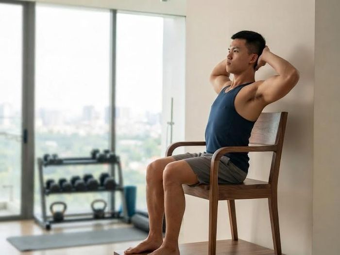 Duỗi lưng trên giúp cải thiện tư thế thân trên. Ảnh: AI.