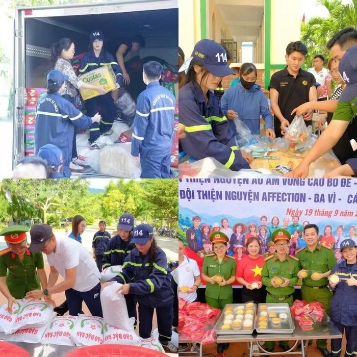 500 đèn lồng cùng hàng trăm bánh Trung thu, áo đỏ sao vàng, sữa, bánh kẹo và nhu yếu phẩm được trao tới các em học sinh và hộ nghèo.