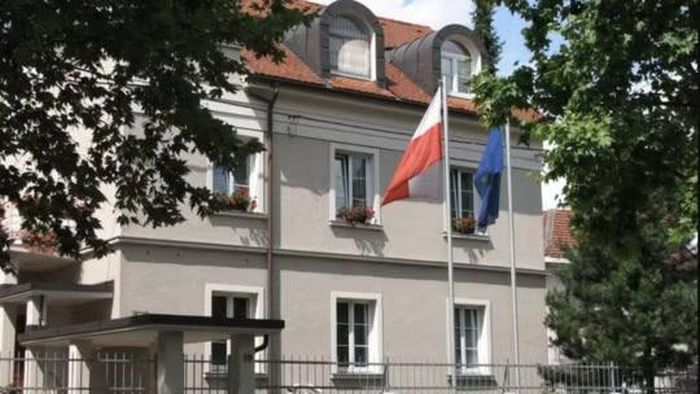 Đại sứ quán Ba Lan tại Ljubljana, Slovenia. Ảnh: X
