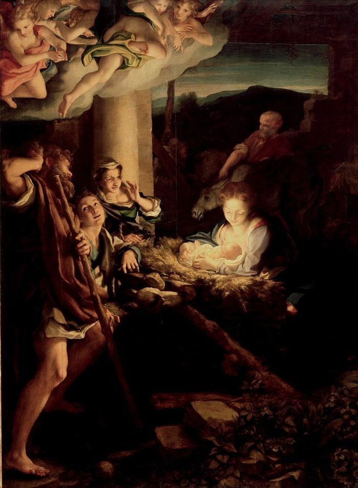 Kiệt tác Đêm Thánh của danh họa Correggio, được vẽ vào khoảng năm 1530. Ảnh: Wikipedia.