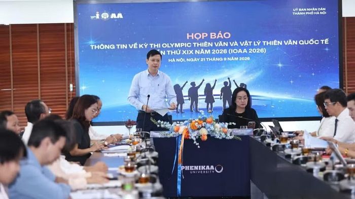 Quang cảnh buổi họp báo. (Ảnh: ĐẠI THẮNG)