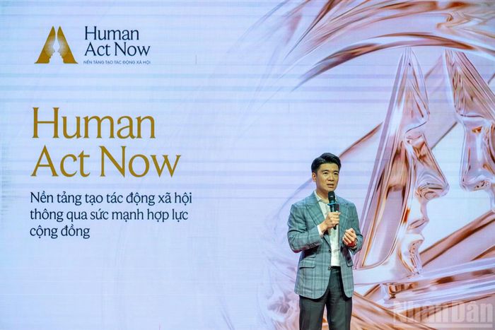 Ông Đỗ Quang Vinh - Phó Chủ tịch Hội đồng Quản trị kiêm Phó Tổng Giám đốc Ngân hàng Thương mại cổ phần Sài Gòn-Hà Nội chia sẻ tại lễ công bố.