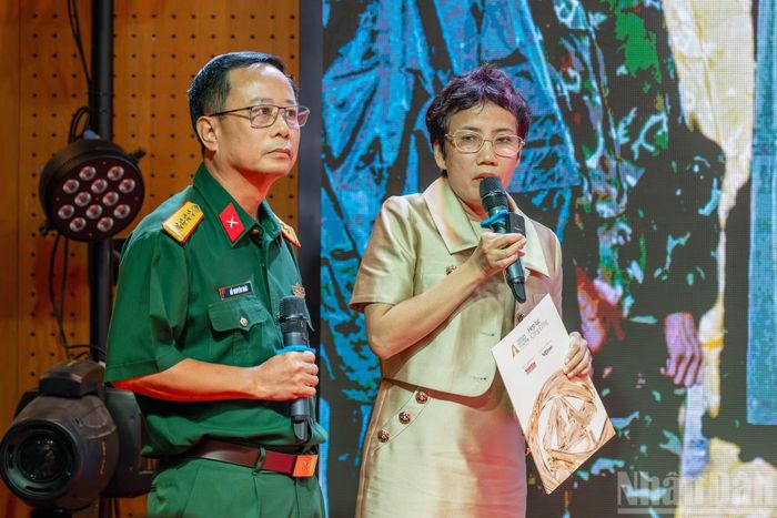 Bà Trần Mai Anh chia sẻ tại lễ công bố.