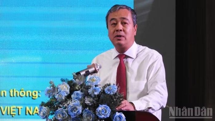 Đồng chí Ngô Đông Hải, Phó Trưởng Ban Tuyên giáo Trung ương phát biểu kết luận hội thảo.