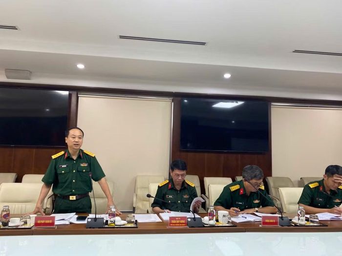 Tiến sĩ Nguyễn Văn Lợi, Viện trưởng Viện Pháp y Quân đội, phát biểu. (Ảnh: Anh Thơ)