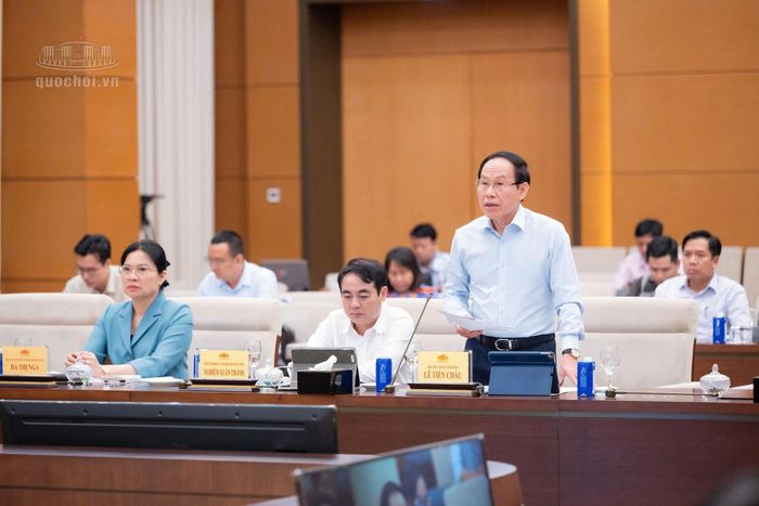  Phó thủ tướng Chính phủ Lê Tiến Châu phát biểu tại phiên họp. Ảnh: quochoi.vn