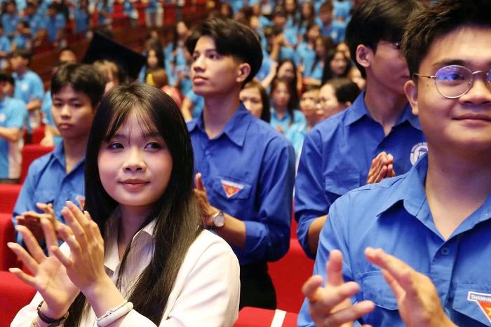 Niềm vui của các tân sinh viên tại chương trình.