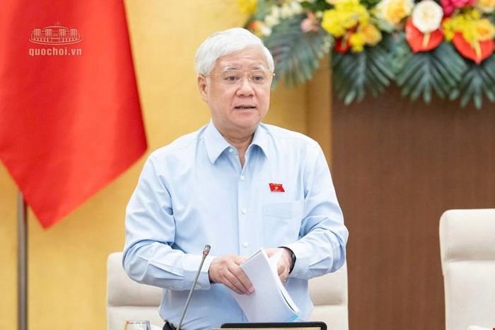 Phó Chủ tịch Thường trực Quốc hội Đỗ Văn Chiến phát biểu tại phiên họp. Ảnh: CỔNG THÔNG TIN ĐIỆN TỬ QUỐC HỘI