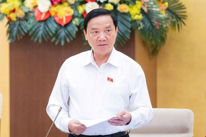  Phó Chủ tịch Quốc hội Nguyễn Khắc Định góp ý về kế hoạch năm 2027. Ảnh: CỔNG THÔNG TIN ĐIỆN TỬ QUỐC HỘI 