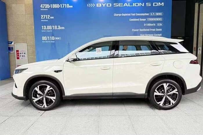 Trang bị an toàn của BYD Sealion 5 cũng khá đầy đủ với 6 túi khí, cảm biến hỗ trợ đỗ xe phía trước/sau, camera 360 độ, cảnh báo va chạm phía sau, cảnh báo phương tiện cắt ngang phía sau, hỗ trợ phanh khi có phương tiện cắt ngang phía sau, cảnh báo điểm mù, cảnh báo va chạm khi mở cửa, hỗ trợ giữ làn khẩn cấp, cảnh báo áp suất lốp, hệ thống ga tự động...