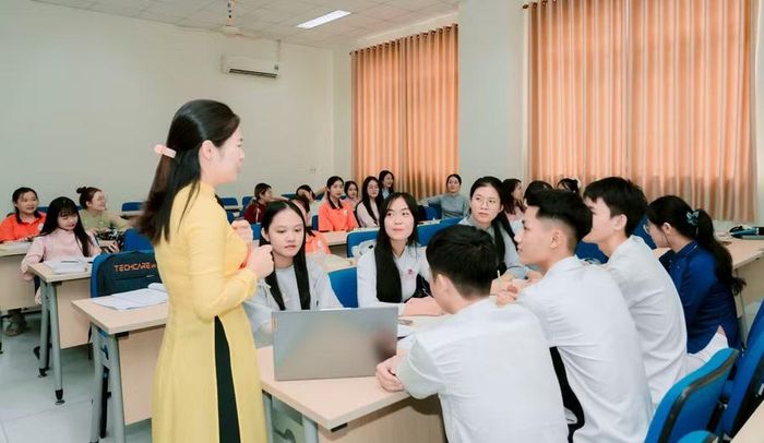 Giờ học tại Trường Đại học Sư phạm - Đại học Đà Nẵng.