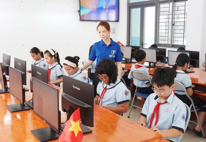 Giờ học của học sinh Trường Tiểu học Phú Thọ (phường Phú Thọ).