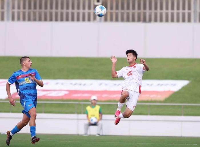 Thi đấu với các đối thủ mạnh ở Asiad 20 là cơ hội để các cầu thủ U23 Việt Nam rèn bản lĩnh (ảnh Minh Hưng)