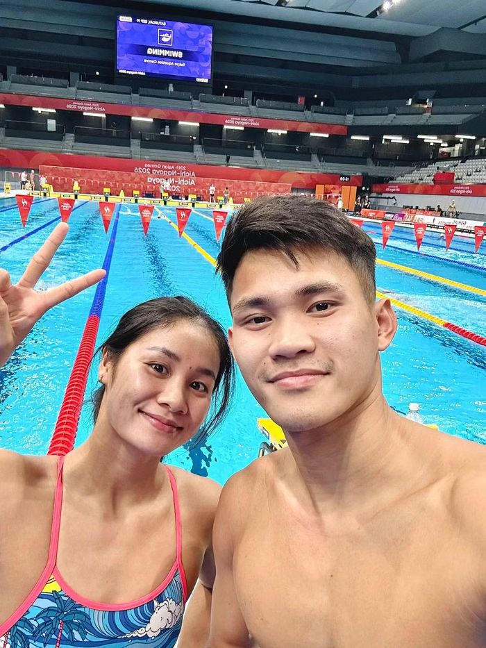Ngày 19/9, trước lễ khai mạc Asiad 20, Thanh Bảo đăng trên mạng xã hội bức ảnh anh và Mỹ Tiên bên nhau tại kỳ đại hội ở Aichi-Nagoya.