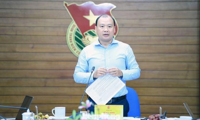 Ông Lê Hải Bình phát biểu kết luận tại cuộc họp. Ảnh: Xuân Tùng