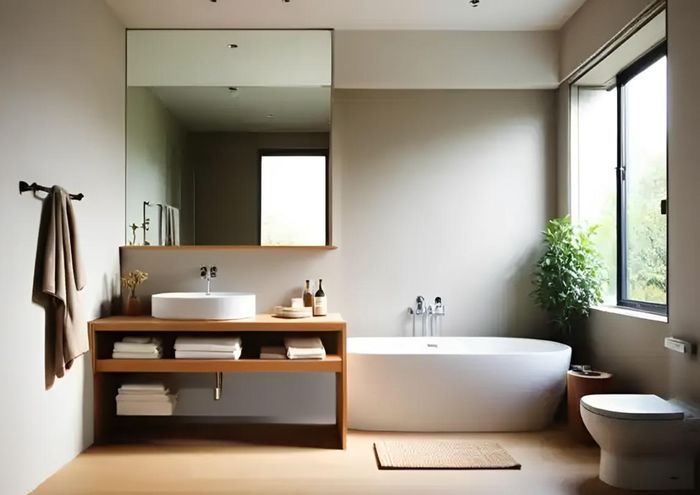 Phòng tắm là nơi chứa nhiều uế khí và liên quan trực tiếp đến yếu tố nước trong phong thủy. Bố trí hài hòa và giữ không gian khô ráo, sạch sẽ giúp cân bằng năng lượng cho cả ngôi nhà.