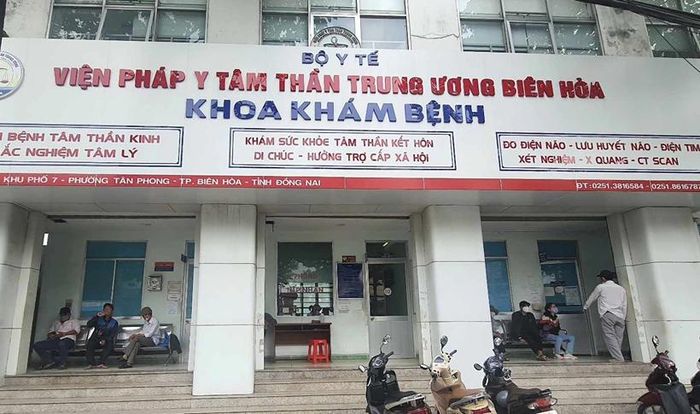 Viện Pháp y tâm thần Trung ương Biên Hòa (phường Tân Triều, TP Đồng Nai).