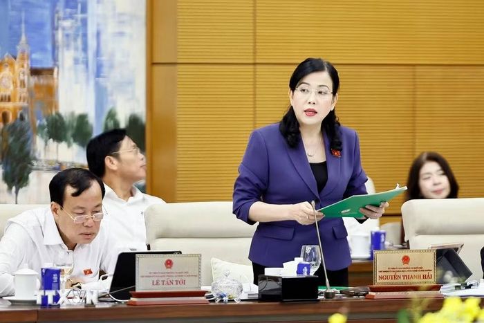 Chủ nhiệm Ủy ban Khoa học, Công nghệ và Môi trường của Quốc hội Nguyễn Thanh Hải phát biểu. (Ảnh: Doãn Tấn/TTXVN)