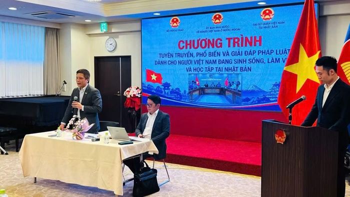 Ông Nguyễn Sáu, Tham tán Công sứ Đại sứ quán Việt Nam tại Nhật Bản, chia sẻ nhiều vấn đề liên quan đến người Việt tại Nhật Bản