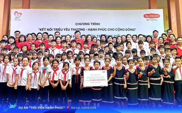 Thư viện Hạnh phúc tại Gia Lai.