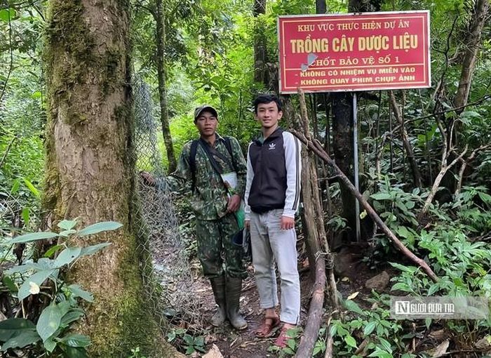 Chốt bảo vệ tại khu vực vườn sâm thuộc Công ty Cổ phần Sâm Ngọc Linh TumơRông.