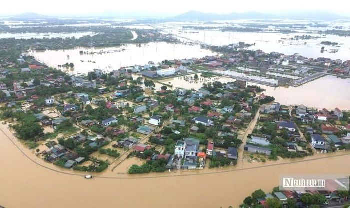 Xã Nông Công có hơn 1.524 hộ bị ngập trong trận lũ vừa qua.