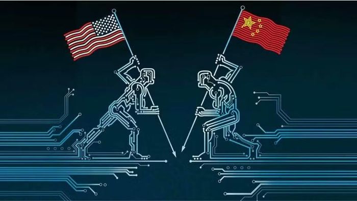 Bên cạnh căng thẳng về thương mại, Mỹ - Trung cũng đang ganh đua quyết liệt về công nghệ. Ảnh: Chinausfocus.