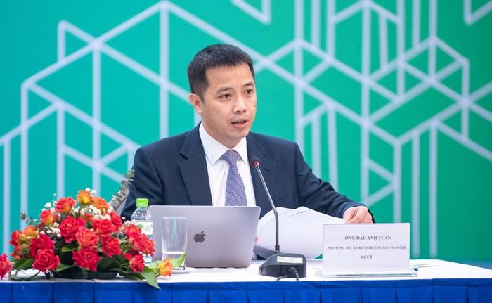 Ông Đậu Anh Tuấn, Phó Tổng Thư ký, Trưởng Ban Pháp chế Liên đoàn Thương mại và Công nghiệp Việt Nam (VCCI). Ảnh: Ngọc Quỳnh/Bnews/vnanet.vn
