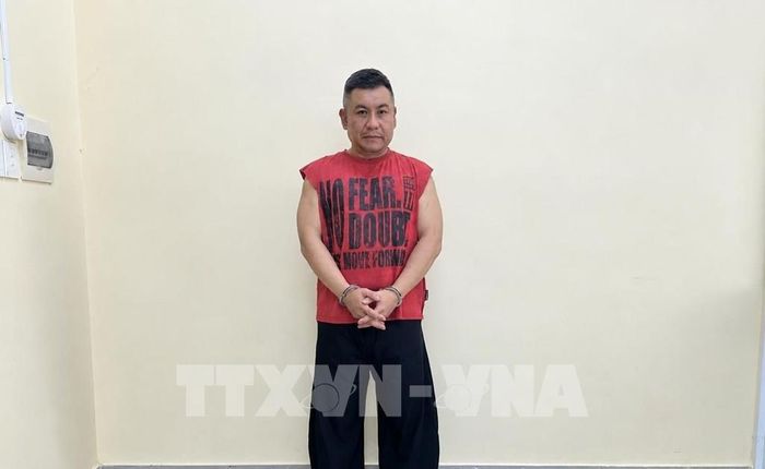 Đối tượng Hoàng “Nato”. Ảnh: TTXVN phát