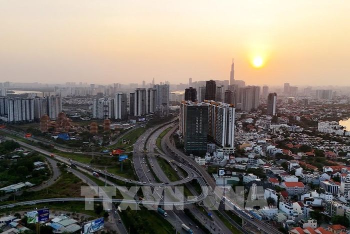Khu trung tâm TP. Hồ Chí Minh có đóng góp vai trò quan trọng trong quy hoạch phát triển vùng Đông Nam Bộ. Ảnh: Hồng Đạt - TTXVN