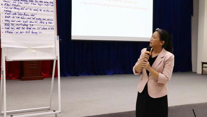 Hội LHPN tỉnh Cà Mau tổ chức tập huấn nâng cao kiến thức, kỹ năng hỗ trợ phụ nữ khởi nghiệp, phát triển doanh nghiệp, tổ hợp tác, hợp tác xã trên địa bàn.