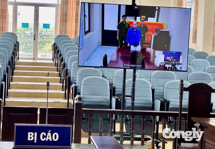 Bị cáo Đoàn Đức Phúc tại phiên tòa.