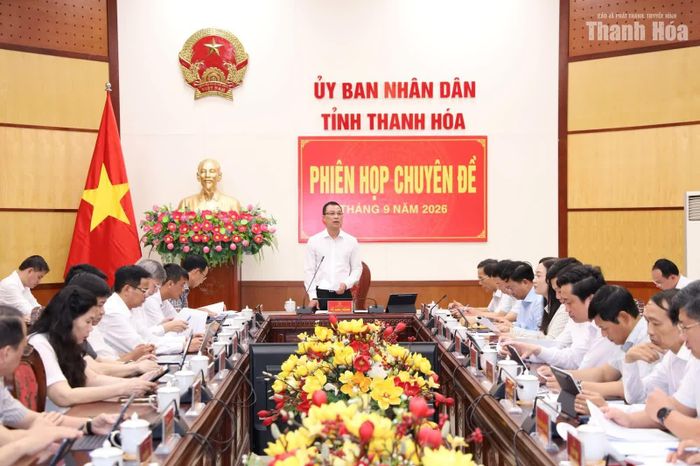 Chủ tịch UBND tỉnh Tô Anh Dũng chủ trì phiên họp.