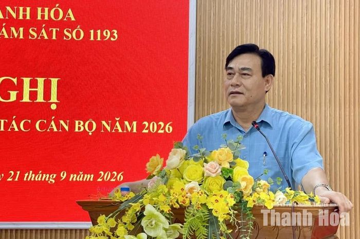 Chủ tịch Hội Nông dân tỉnh Nguyễn Quốc Tiến, Phó Trưởng đoàn kiểm tra phát biểu kết luận hội nghị.