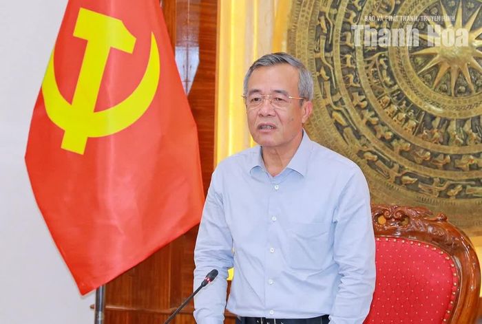Bí thư Tỉnh ủy Lê Đức Thái phát biểu kết luận hội nghị.