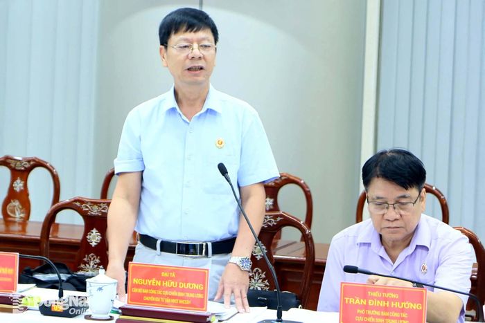 Thành viên đoàn công tác phát biểu tại buổi làm việc. Ảnh: Văn Truyên