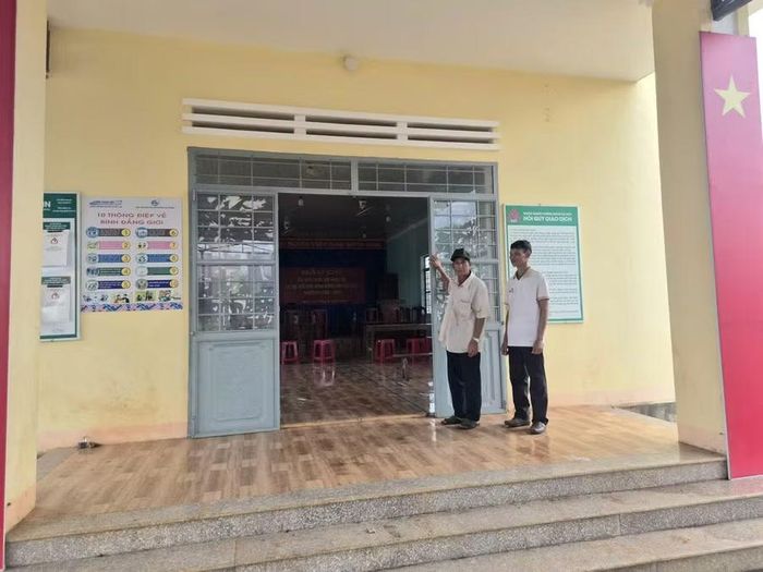  Nhà sinh hoạt cộng đồng làng Bang Ngol (xã Ia Tôr) xây dựng trên diện tích gần 1.000 m2 do gia đình ông Siu Prang hiến tặng. Ảnh: H.T 