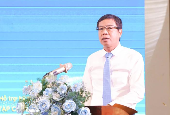 Thứ trưởng Bộ Khoa học và Công nghệ Lê Xuân Định phát biểu tại hội thảo khoa học “Phát triển điện hạt nhân vì tăng trưởng xanh và an ninh năng lượng quốc gia”.