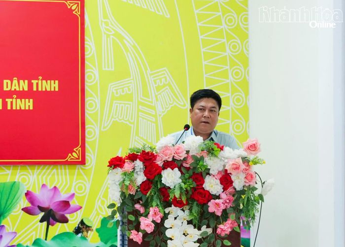 Đại diện xã Mỹ Sơn giải đáp nội dung kiến nghị thuộc thẩm quyền.